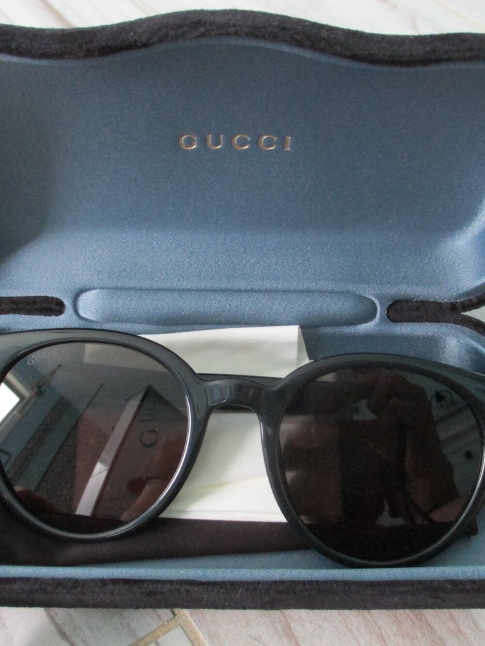 Gucci round black sunglasses